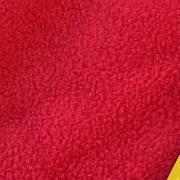 CELINE BY CHAMPION SOLID RED fleece COAT - Picture 7 of 10